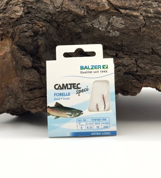 Balzer Camtec Speci Forelle/Sbiro Rot 200cm Gr. 4 6 8 10 12