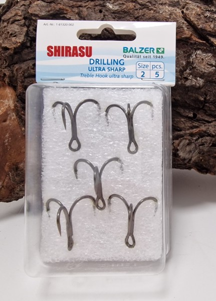 Balzer Shirasu Drilling Ultra Sharp Gr. 1 2 4 6 8 10 1/0 je 5 Stück