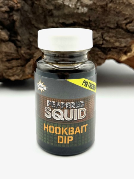 Dynamite Baits Peppered Squid Hookbait Dip Liquid 100ml