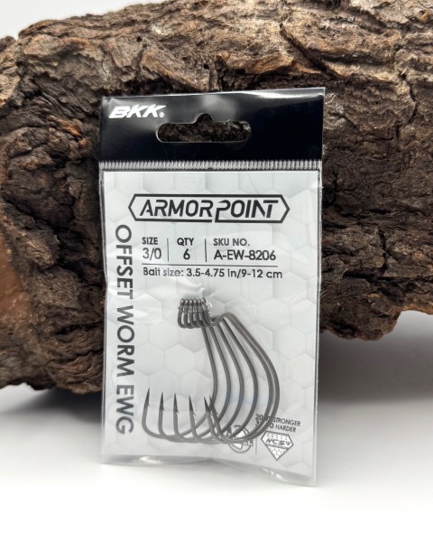 BKK Armorpoint Offset Worm EWG Haken #2 bis #4/0