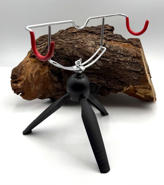 Eisangelrutenhalter Metall Rot