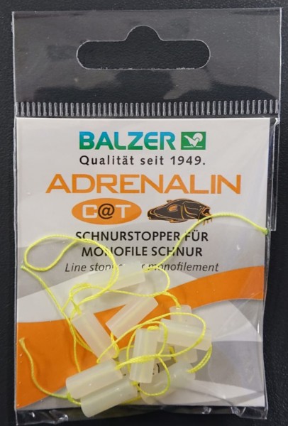 Balzer Adrenalin Cat Schnurstopper transparent 10 Stück