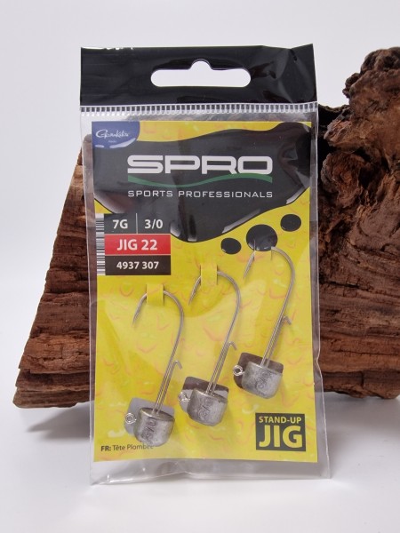 Spro Jig 22 Stand Up 3/0 3g 5g 7g 10g 3,9cm Ned Rig Head Jigheads