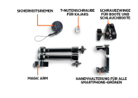 Vorschau: Deeper Smartphone Mount Halterung für Boot und Kajak Vorschau: Deeper Smartphone Mount Halterung für Boot und Kajak