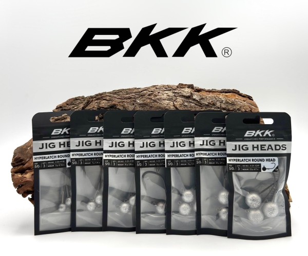 BKK Hyperlatch Round Head 5/0 Jighaken 5g - 25g mit Baitholder