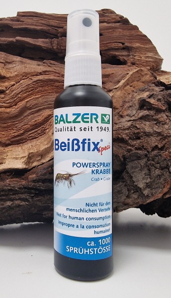 Balzer Beißfix Power Fix Spray Lockstoff Krabbe Forelle Raubfisch Knoblauch Blut Aal Karpfen