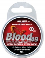 Savage Gear Blood49 0.60mm 16kg 35lb Coated Red 10m Savage Gear Blood49 0.60mm 16kg 35lb Coated Red 10m