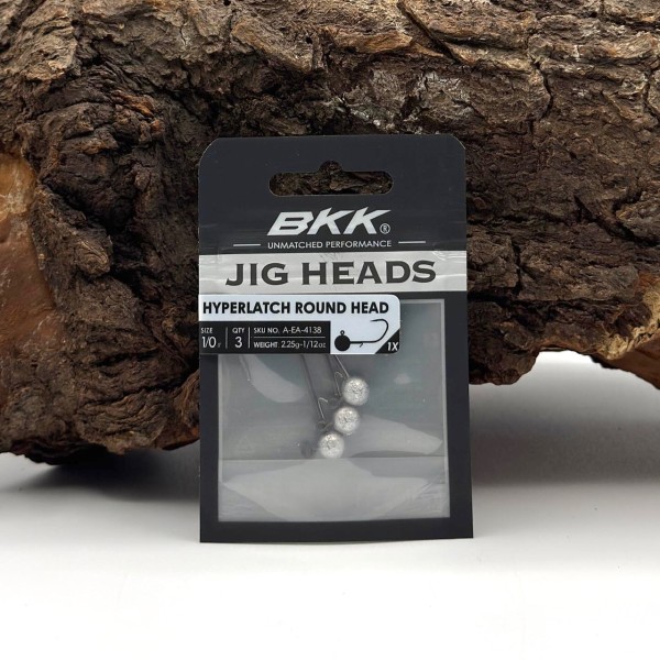 BKK Hyperlatch Round Head 1/0 Jighaken 1,75g - 17g mit Baitholder