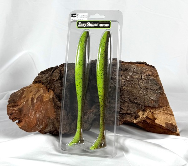 Keitech Easy Shiner 8'' 20cm 42g Green Pumpkin Chartreuse