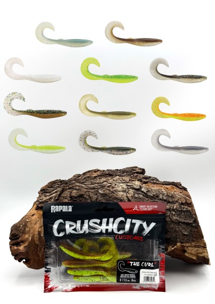 Rapala CrushCity The Curl 3" 9cm 4g 8 Stück 13 Farben