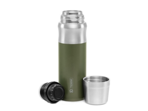 Delphin TERMA Thermoskanne 600 ml Edelstahl mit Trinkbecher