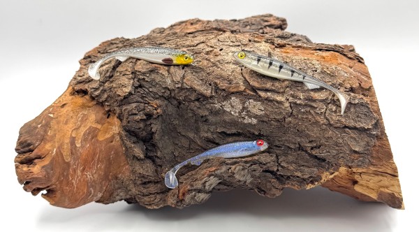 Fox Rage Naturals Slick Shad 7cm 2g Silver Halo Electric Flash Glitter Perch