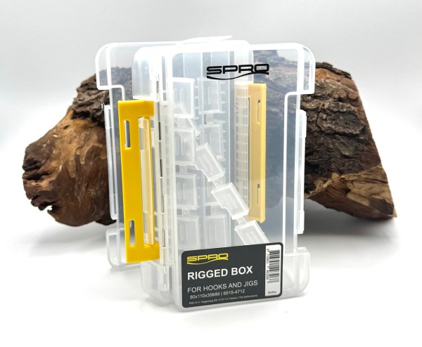 Spro Double Boxes Rigged Tackle Köder Box 17,5x11x3,5cm Transparent