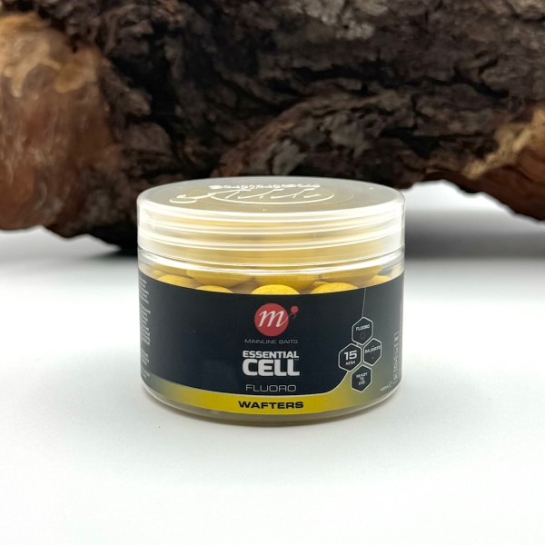 Mainline Wafters Fluoro Floating 15mm 150ml The Link Essential Cell The Cell Yellow