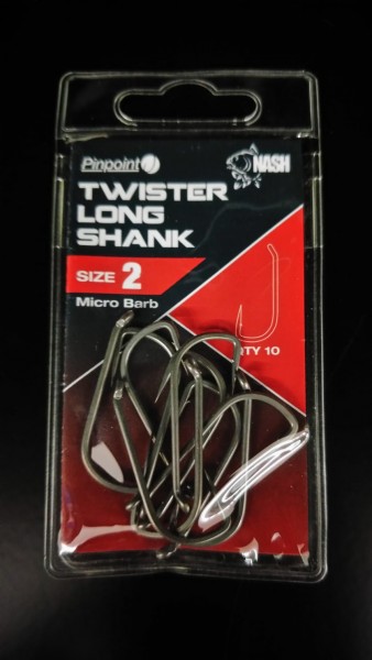 Nash Twister Long Shank Pinpoint Haken Gr. 2 4 5 6 7