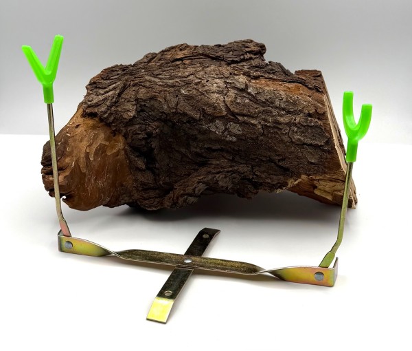 Eisangelrutenhalter Metall Grün