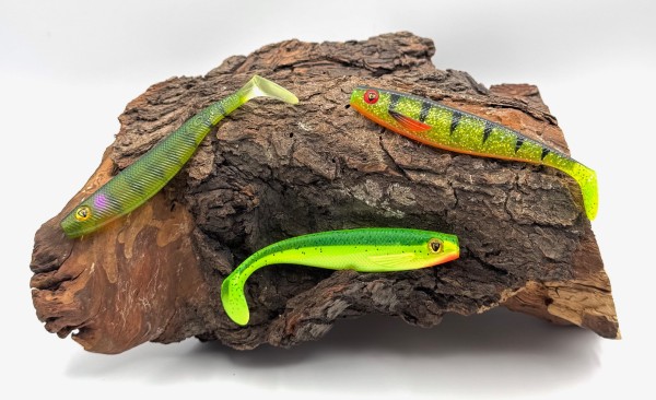 Fox Rage Ultra UV Shads 14cm Stickleback Perch Lemon Tiger