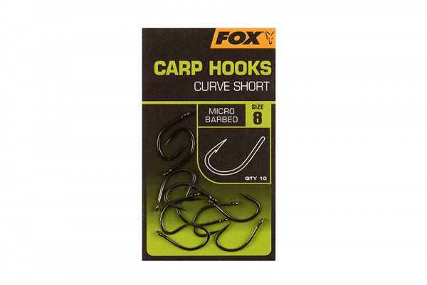 Fox Carp Hooks Curve Shank Short Größe 2 4 6 8