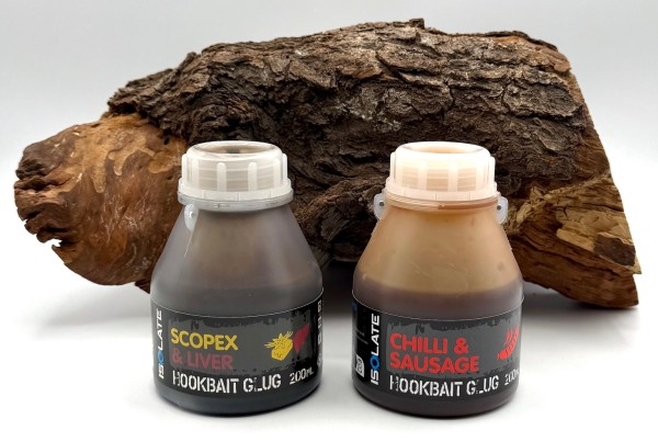 Shimano Isolate Hookbait Glug 200ml Chilli Sausage & Scopex Liver