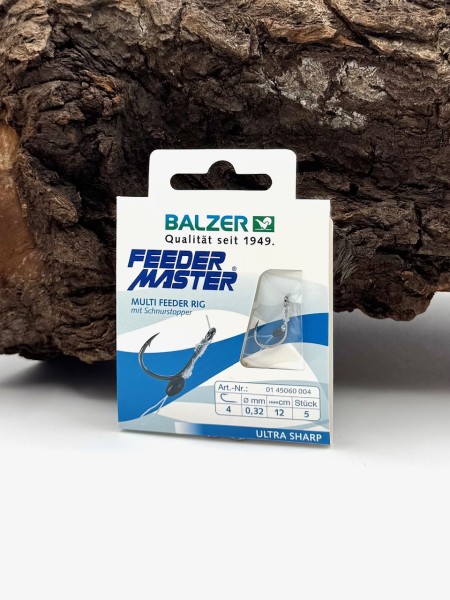 Balzer Feeder Master Multi Feeder Rig mit Schnurstopper 12cm Gr. 4 6 8 10 12