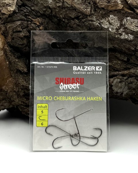 Balzer Shirasu Street Micro Cheburashka Haken Gr. 2 4 6 je 5 Stück