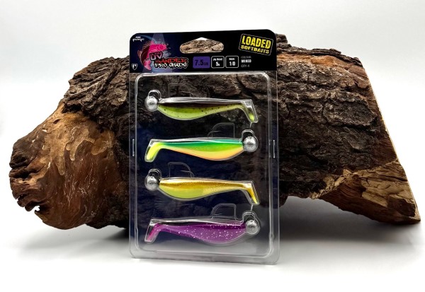 Fox Rage Ultra UV Zander Pro Shads Mixed Colour 7,5cm 5g