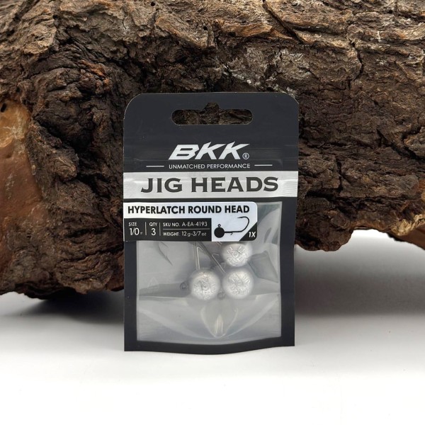BKK Hyperlatch Round Head 1/0 Jighaken 1,75g - 17g mit Baitholder