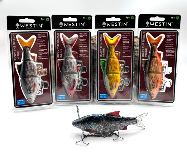 Westin Ricky The Roach Inline 15cm 52g Sinking 5 Farben Bleifrei