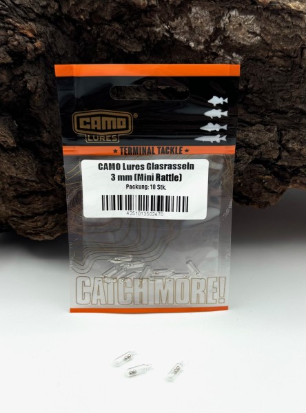 Camo Lures Glasrasseln 3mm (Mini Rattle) 10 Stück