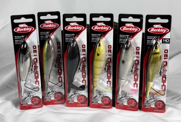 Berkley Choppo Topwater 120mm 28g 8 Farben Proppelerschwanz Justin Lucas Design