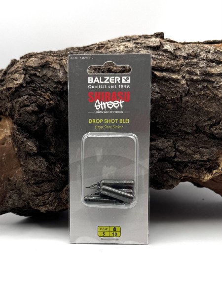 Balzer Shirasu Street Dropshot Blei lang 5g 10g 15g 20g 25g Eloxiert