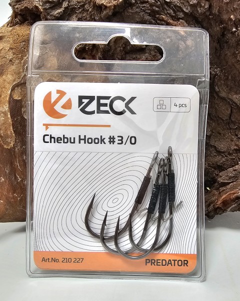 Zeck Chebu Hook 1/0 3/0 4/0 Einzelhaken Cheburashka Haken