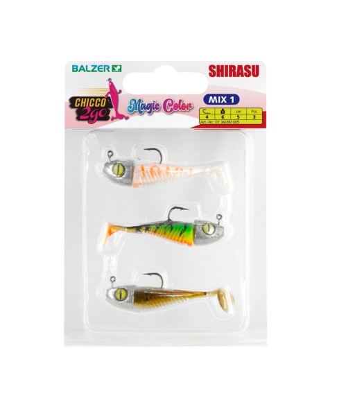 Balzer Shirasu Chicco 2go Set Magic Color Mix 1 5cm 6g 3 Stück