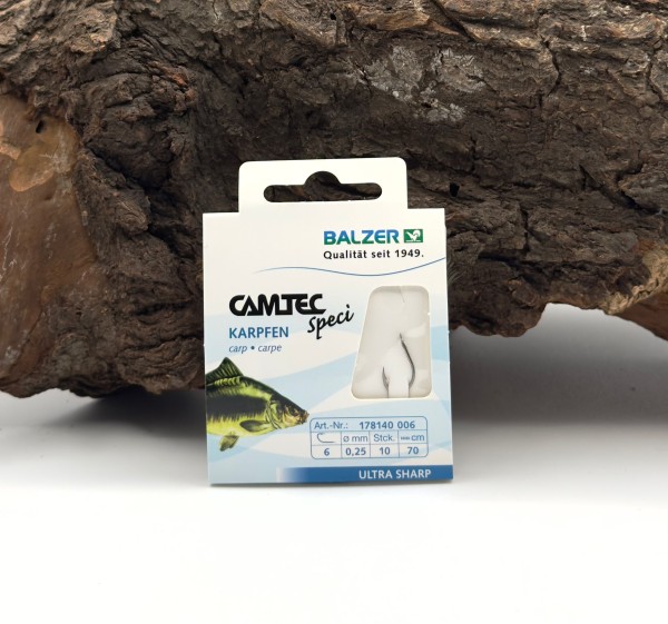 Balzer Camtec Speci Karpfen Schwarz 70cm Gr. 2 4 6 8 SALE