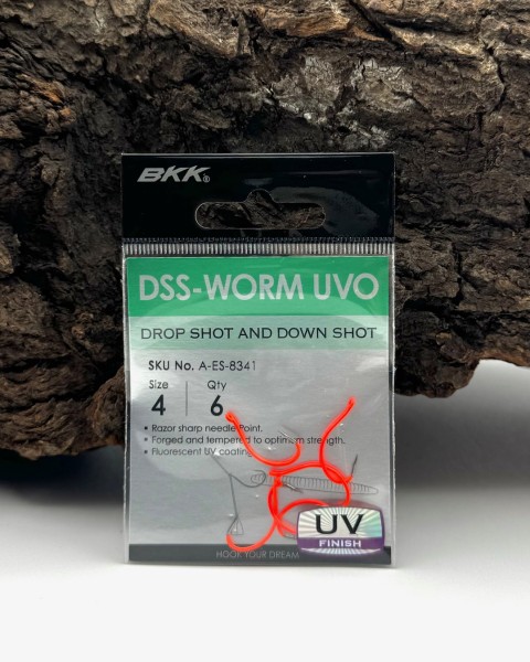 BKK DSS-Worm UVO Dropshot & Split Shot Haken