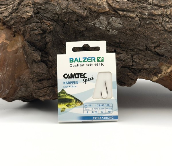 Balzer Camtec Speci Karpfen Schwarz extra stark 70cm Gr. 2 4 6 8