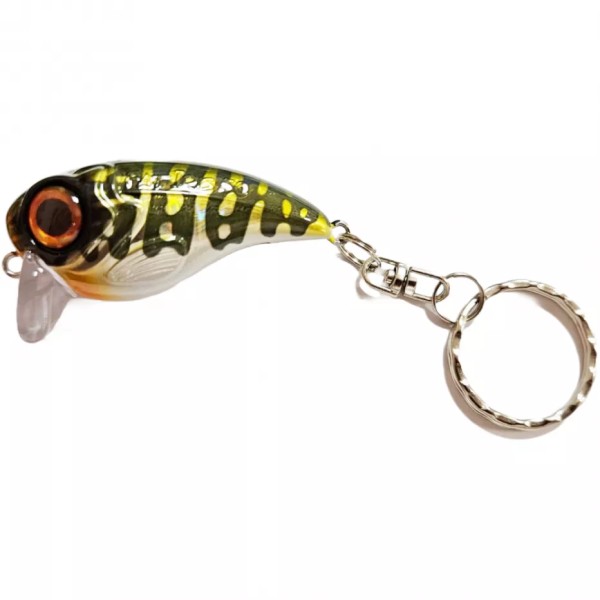 Spro Fat IRIS Key Ring Schlüsselanhänger Firetiger Perch Northem Pike