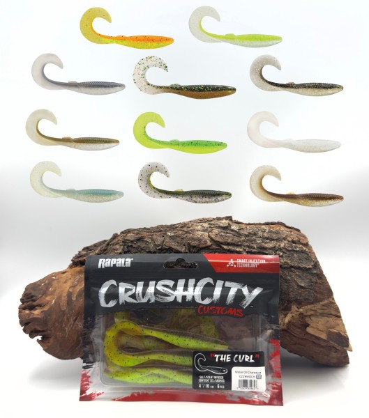 Rapala CrushCity The Curl 4" 10cm 7,6g aromatisiert 6 Stück 13 Farben
