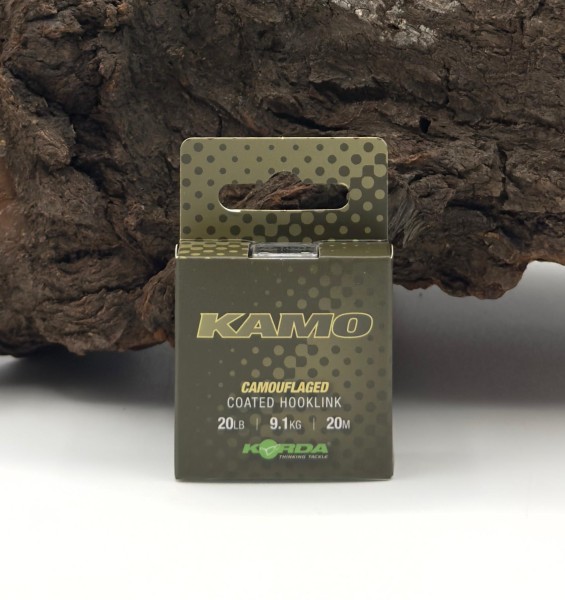 Korda Kamo Camouflaged Coated Hooklink 20lb 9,1kg 20m