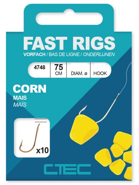 Spro C-Tec Corn Maishaken gebundene Zielfischhaken Gr. 4 6 8 10 75cm