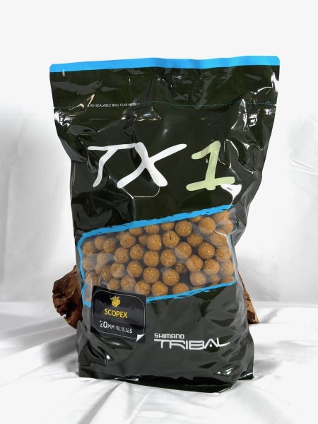 Shimano Tribal TX1 Scopex Boilies 15mm 20mm 1kg 5kg