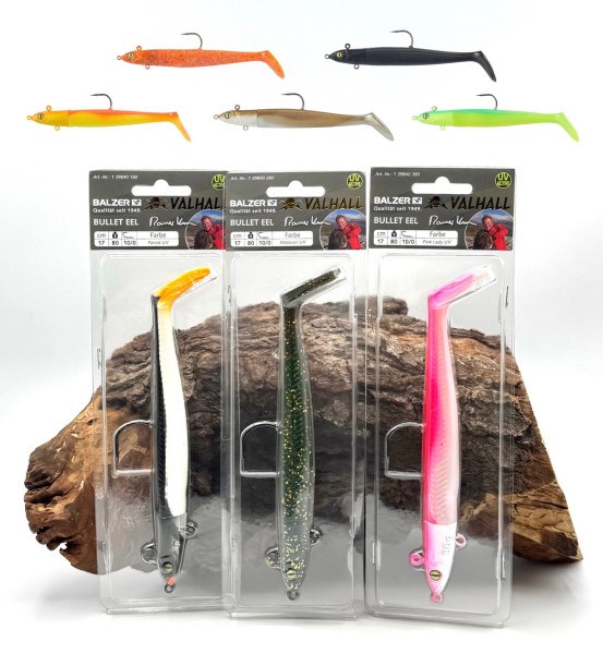 Balzer Valhall Rainer Korn Bullet Eel Schaufelschwanz 17cm 80g 8 Farben