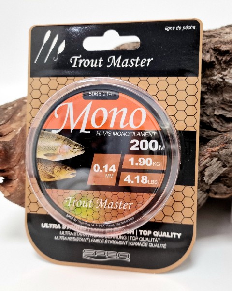 Spro TM Trout Master Hi-Vis Mono Orange 0,12mm - 0,22mm