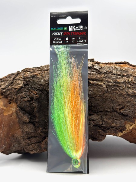 Balzer Matze Koch Spin Streamer Hechtköder 17cm 9g #4/0 + 2/0 Trailer Hook