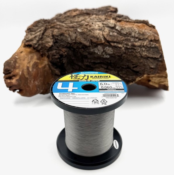 Shimano Kairiki VT PE 0,06mm Steel Gray 4,4kg je 10m!! 4fach geflochten