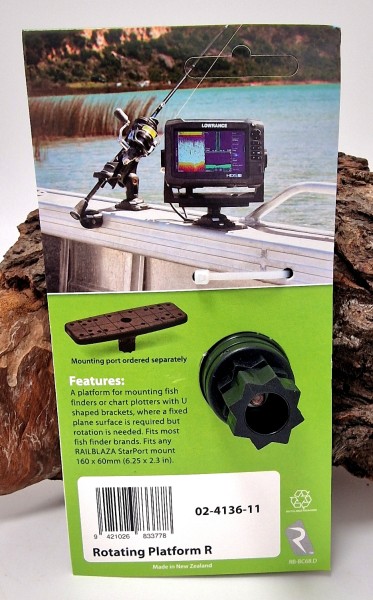 Railblaza Drehbare Plattform 160x60cm für Echolote ohne Starport