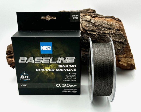 Nash Baseline Sinking Braid Camo 1200m