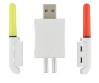 Ragot LED X2 + USB Charger Rutenspitzen-Bissanzeiger Rot Grün mit Akku und Ladegerät