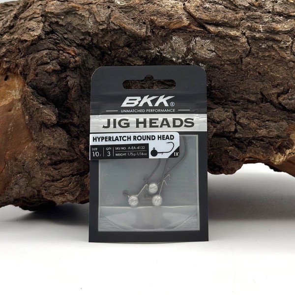 BKK Hyperlatch Round Head 1/0 Jighaken 1,75g - 17g mit Baitholder