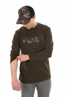 Fox Long Sleeve Khaki/Camo T-Shirt Größe S M L XL XXL XXXL ABVERKAUF